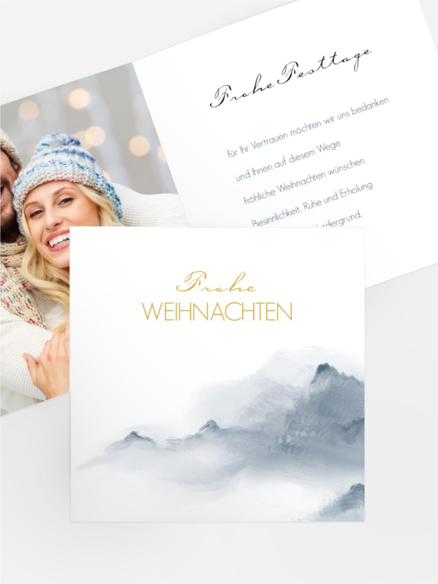 Foto Weihnachtsgrußkarte Heiliger Abend