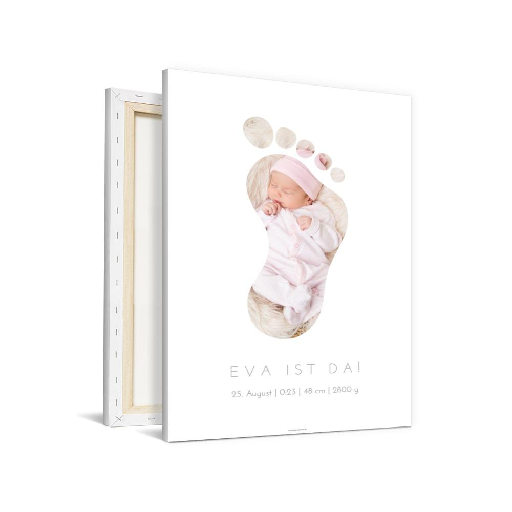 Wandbilder Baby Fußstapfen