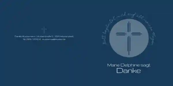 Kommunionskarte Danke Gottes Wege