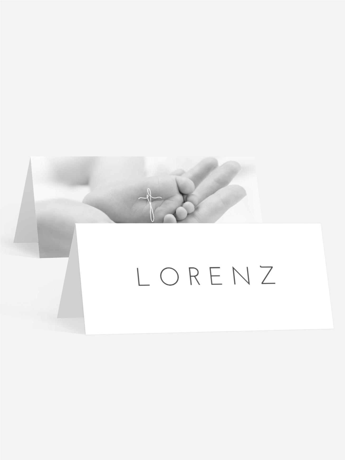 Tischkarte Taufe Textspiel