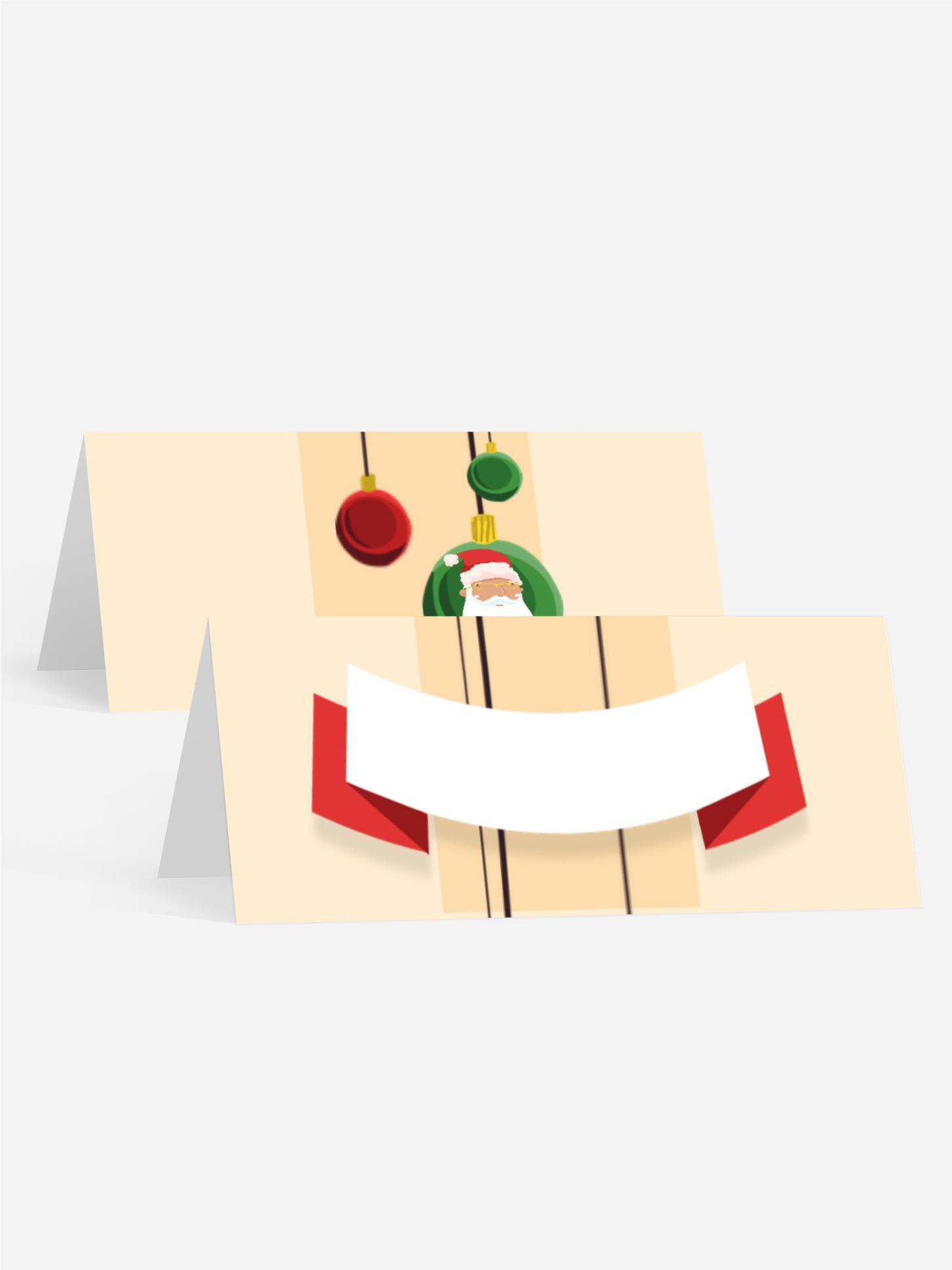 Weihnachtstischkarte Wichtel