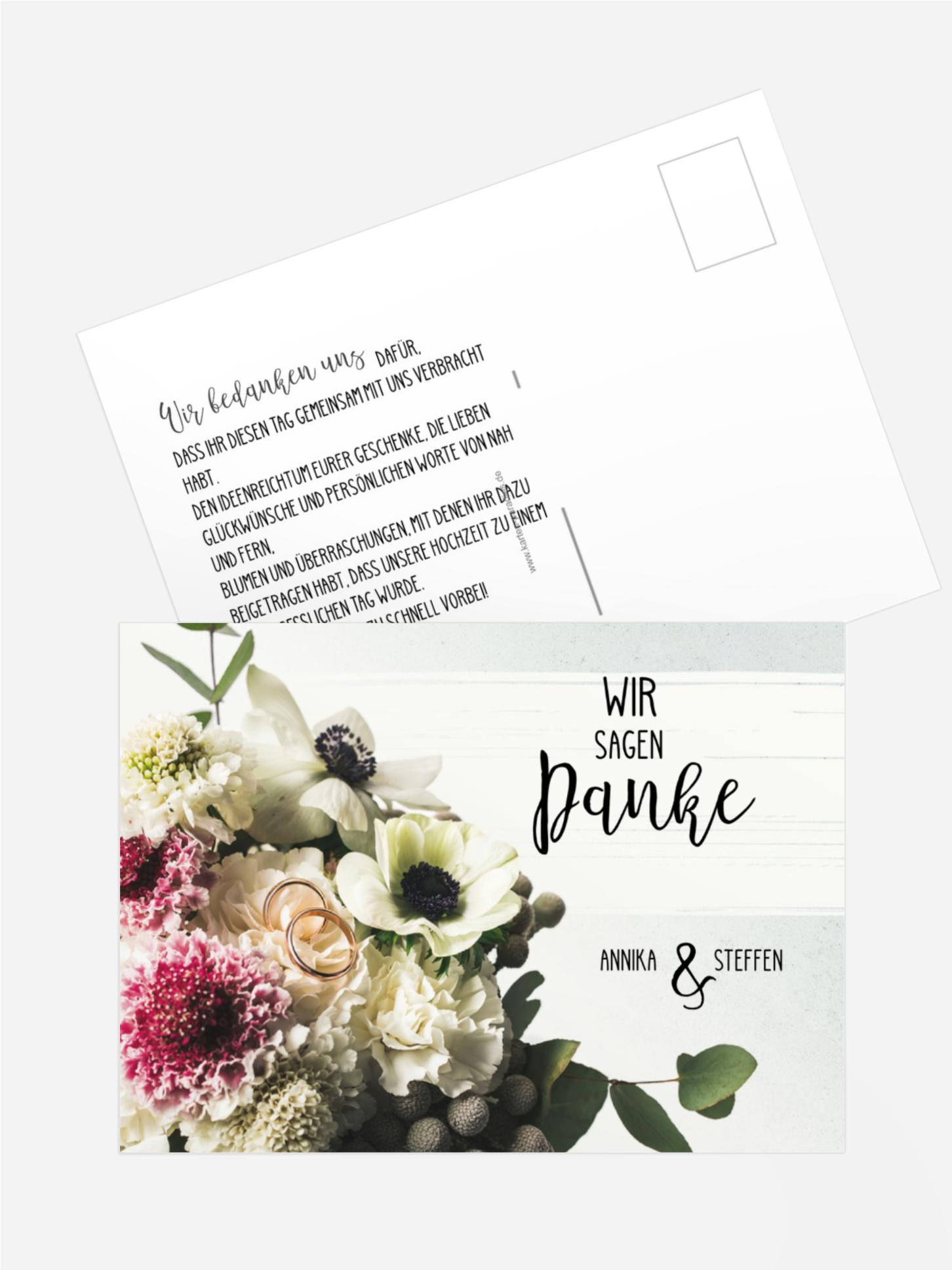 Dankeskarte Bouquet Dankeskarte Bouquet