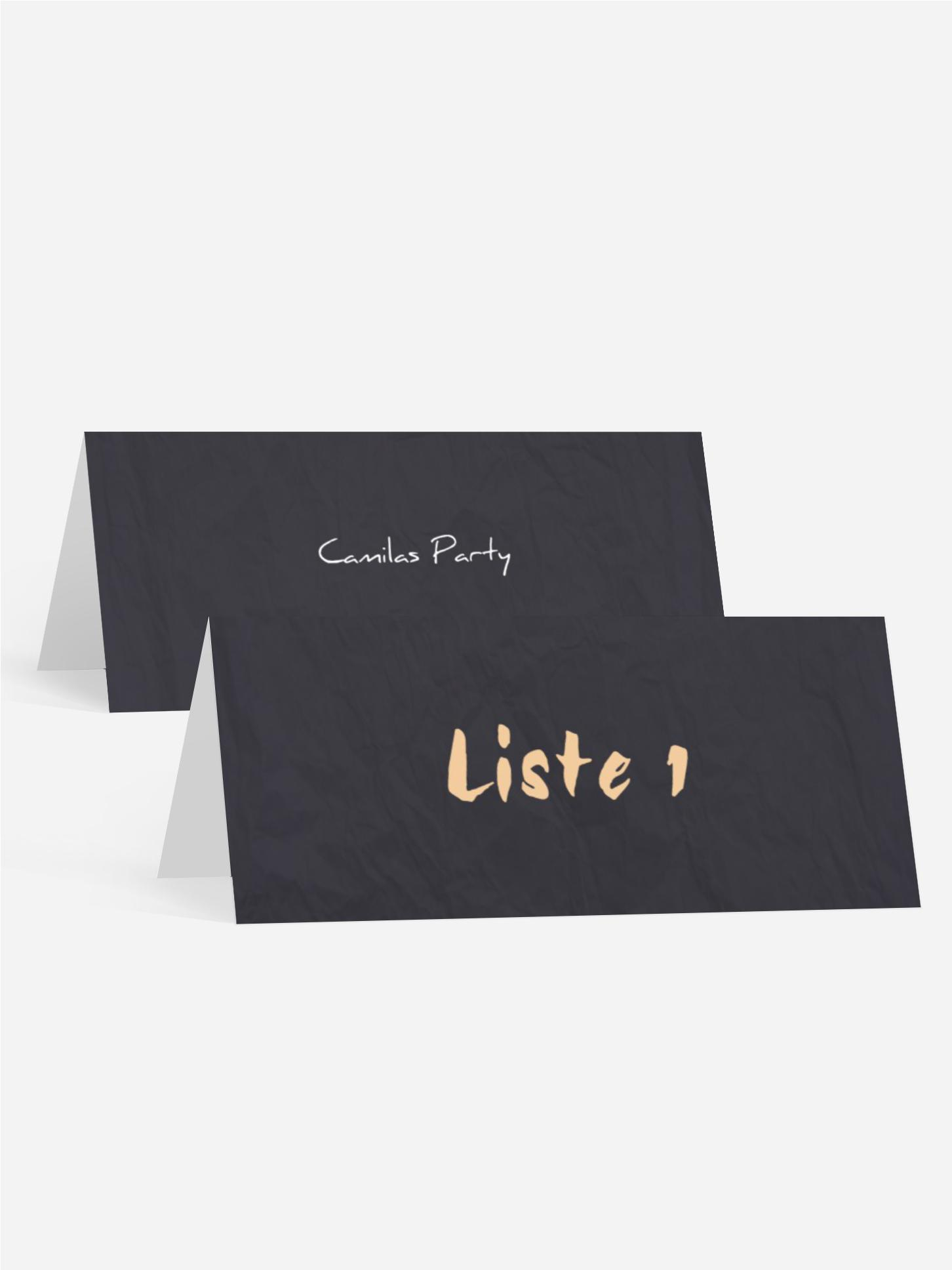 Tischkarte Geburtstag Bildstreifen