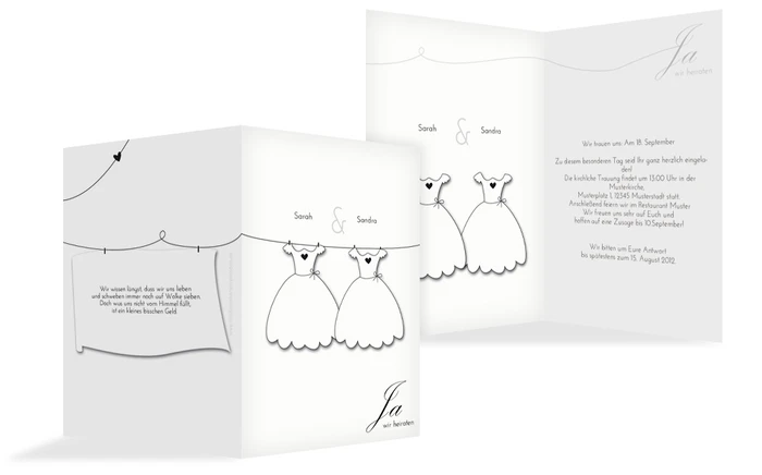 Einladung Hochzeit dresses