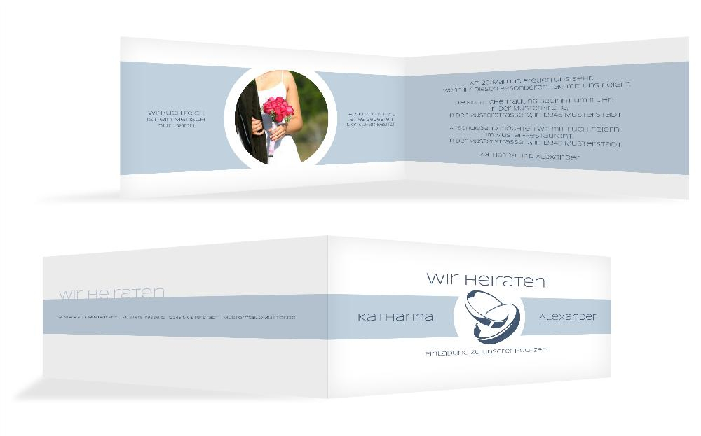 Hochzeitskarte Einladung Ringeband Hochzeitskarte Einladung Ringeband