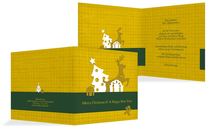 Weihnachtsgrußkarte Geschäft Geschenke Weihnachtsgrußkarte Geschäft Geschenke