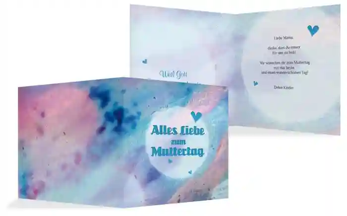 Karte zum Muttertag Bokeh
