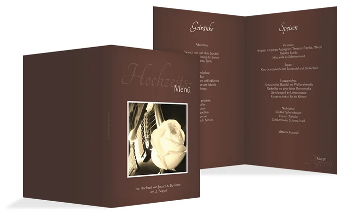 Menükarte 3 ewige Verbindung