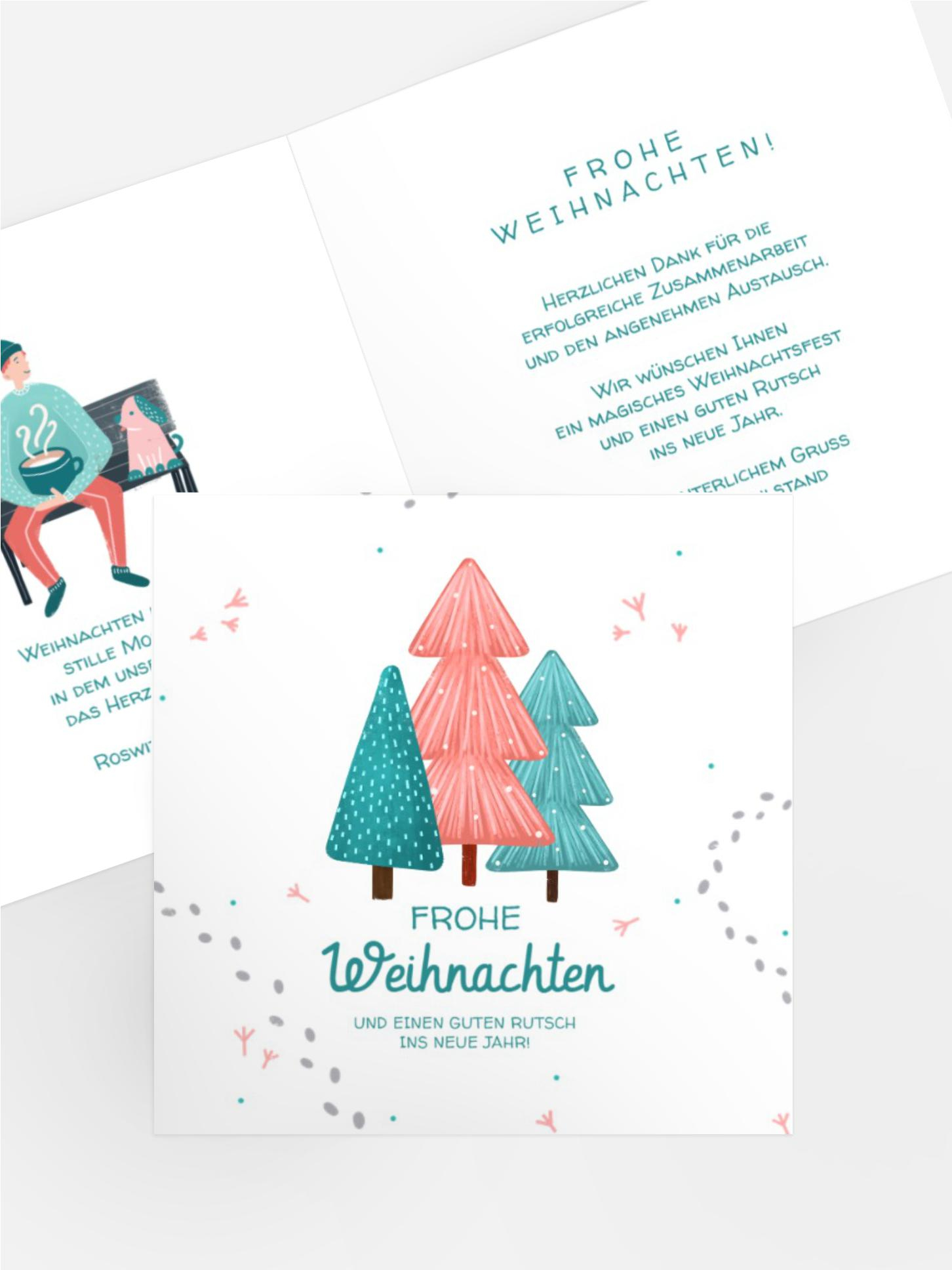 Grußkarte Weihnachten Gemeinsame Zeit