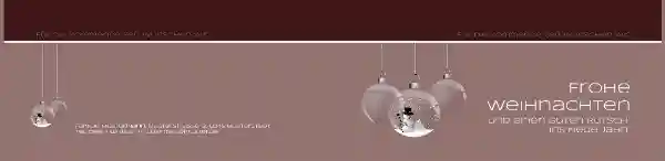 Weihnachtsgrußkarte Privat Schneekugel