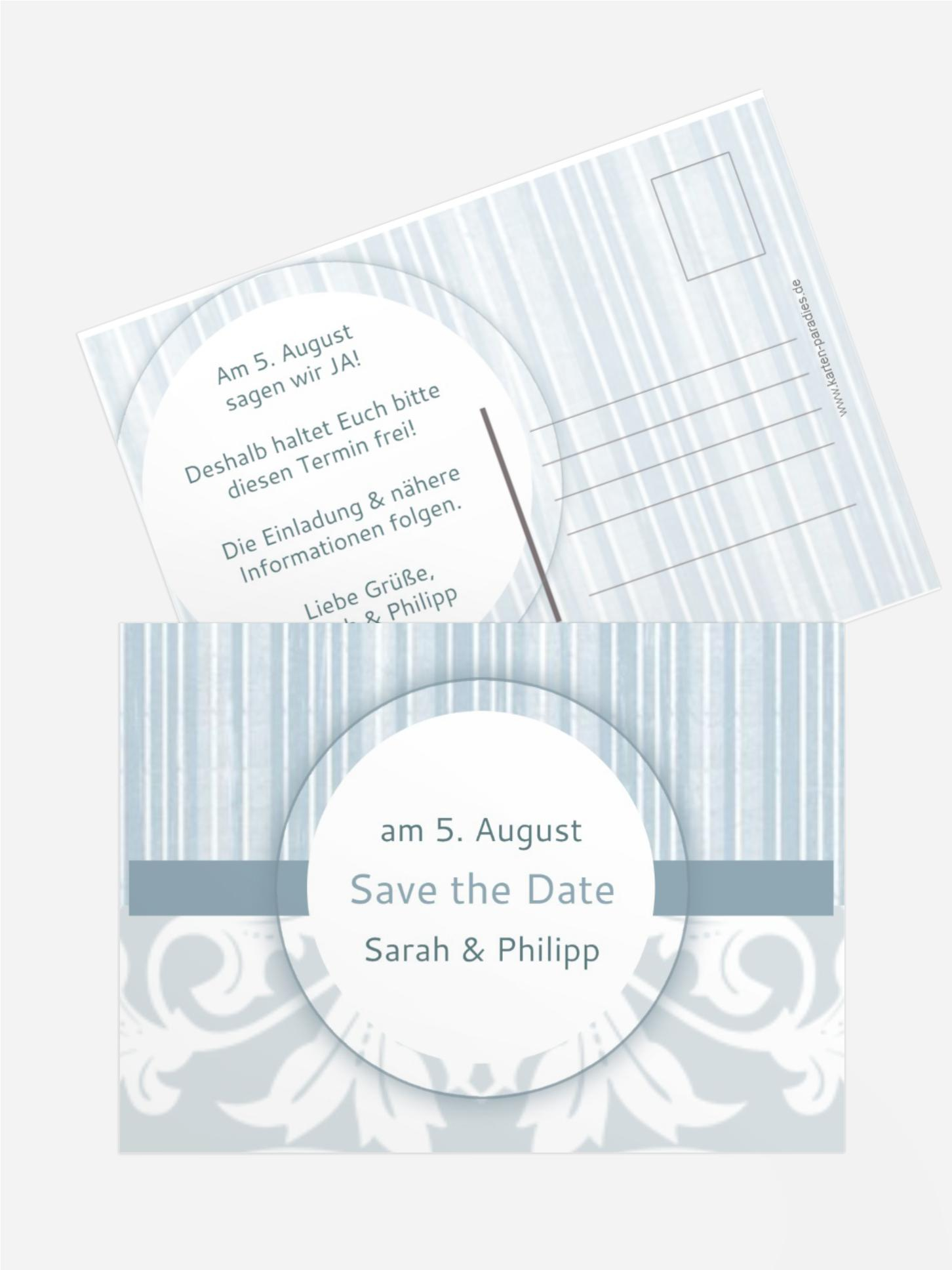 Save the Date Streifenzauber