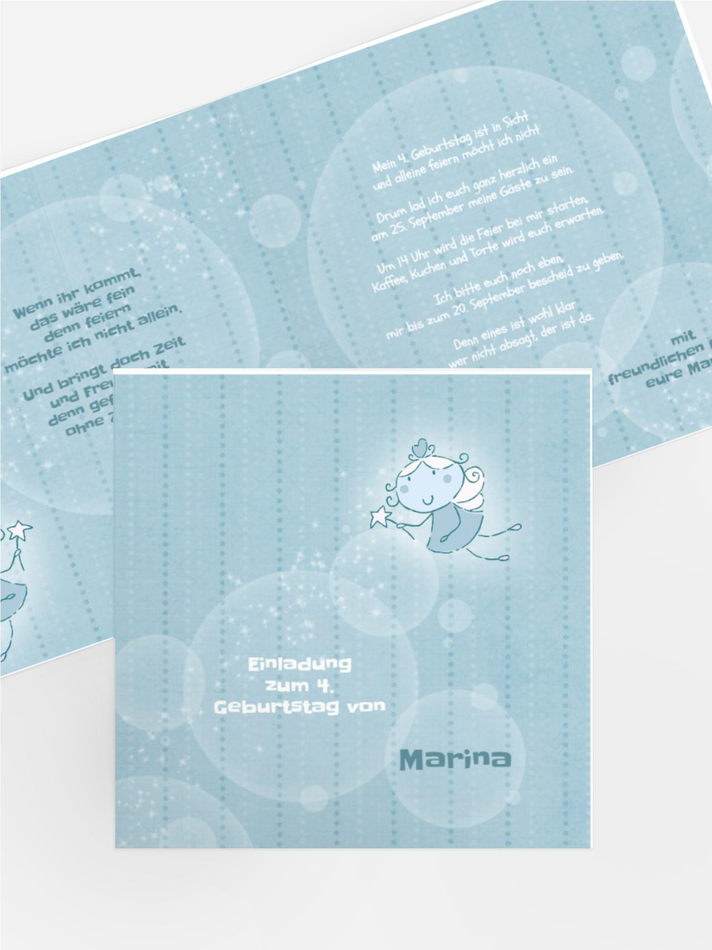 Kindergeburtstagseinladung "Magic Bubbles"