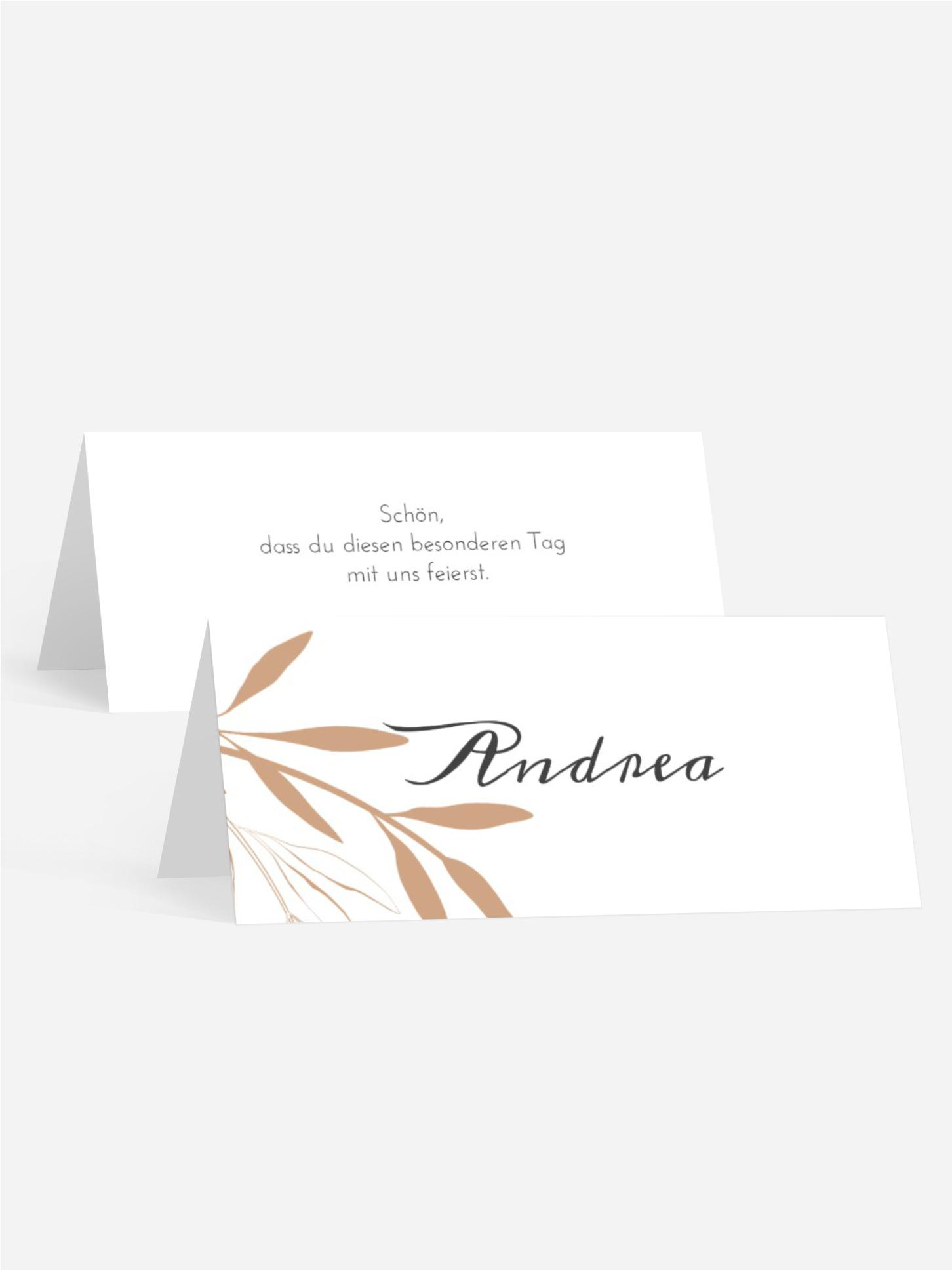 Tischkarte Unzertrennlich