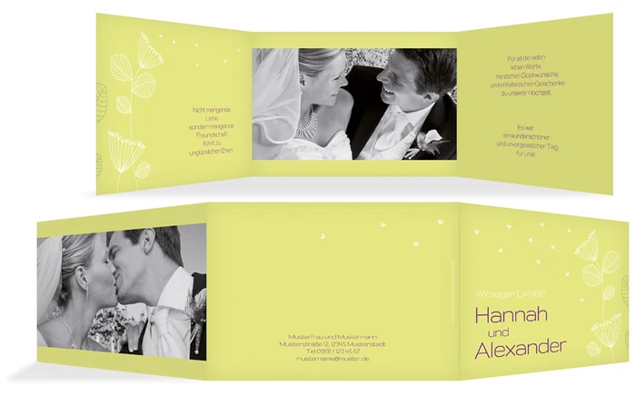 Dankeskarte Pusteblume