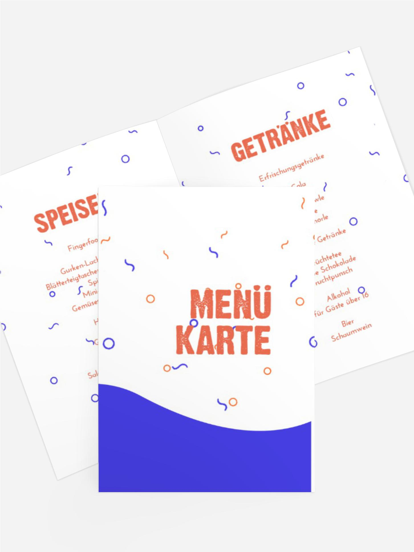 Menükarte Jugendliche Geburtstag Die Jungsparty beginnt