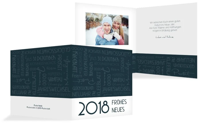 Neujahrskarte Schlagworte