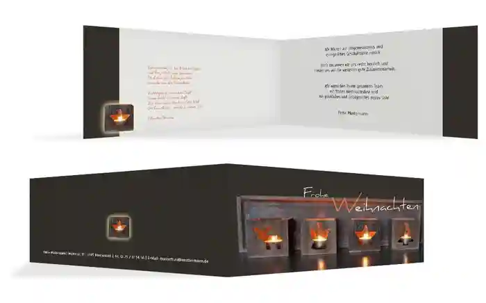 Weihnachtsgrußkarte Geschäftlich Adventszeit