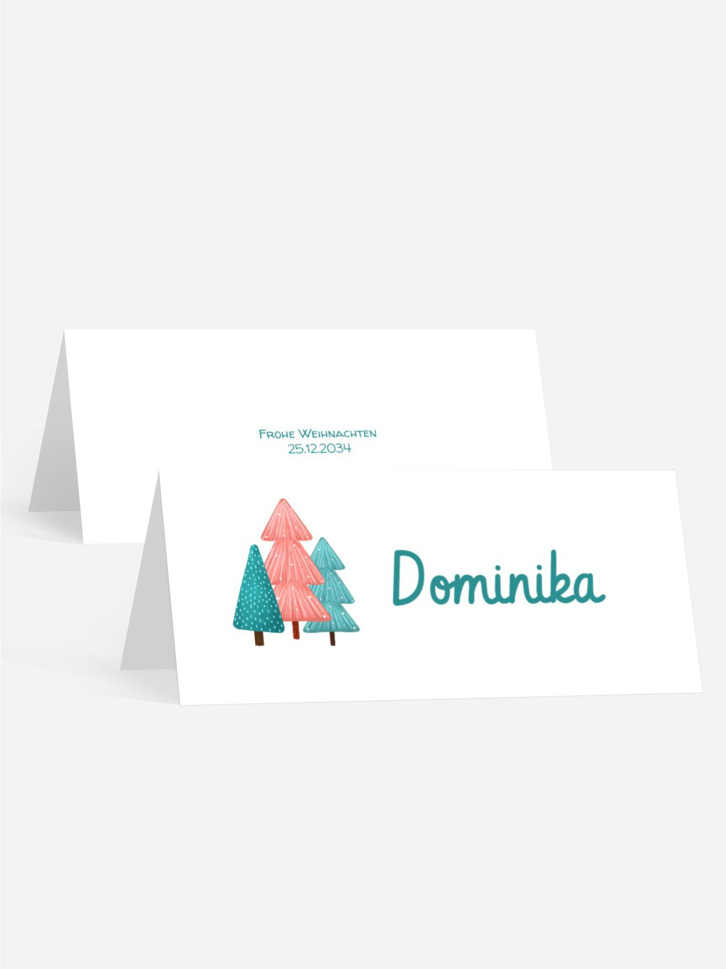 Tischkarte Weihnachten Gemeinsame Zeit