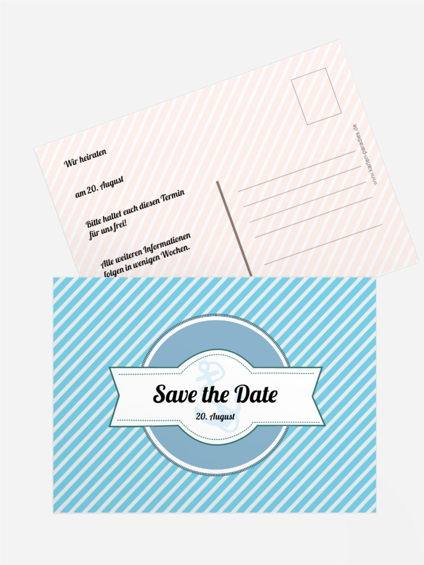 Save the Date Leuchtturm