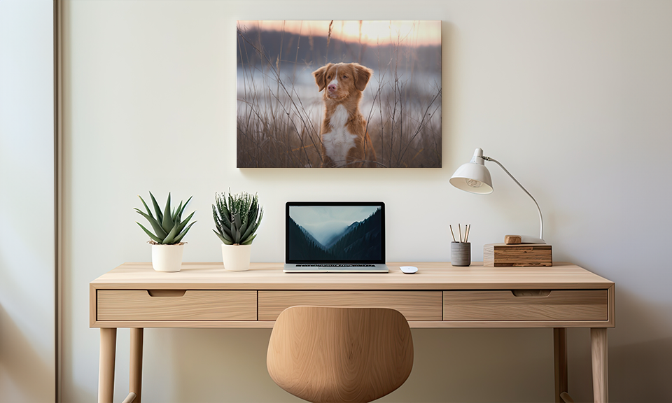 Bild von Hund als Leinwand