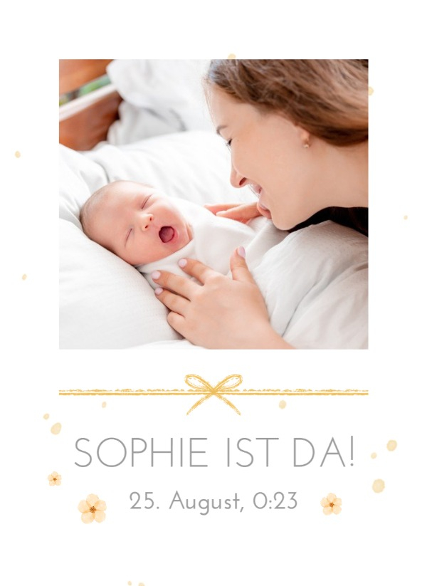 Fotomagnete zur Geburt Blumenaufhängung