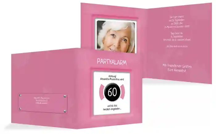 Geburtstagseinladung 60 Partyalarm Foto