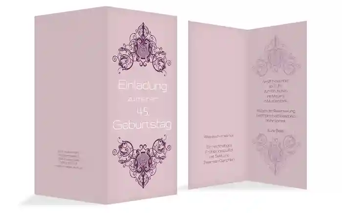 Karte zum Geburtstag Vintage