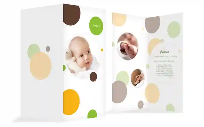 Baby Dankeskarte Kleckse