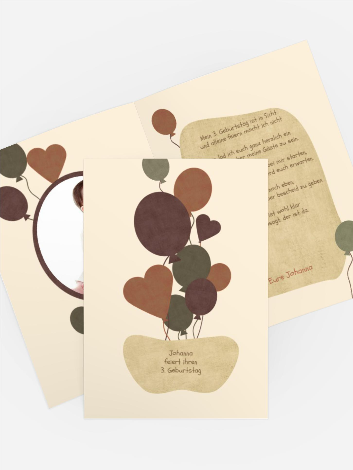 Geburtstagseinladung Airballoons Foto