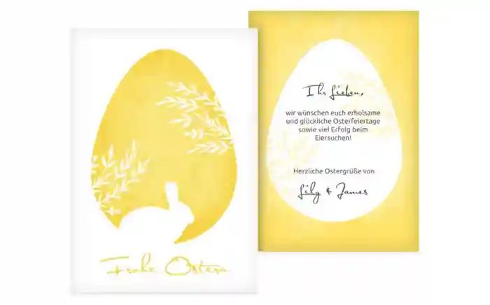 Osterkarte Ei