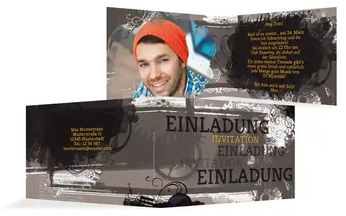 Geburtstagseinladung Harmonische Unruhe Foto