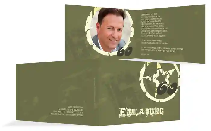 Einladungskarte zum Geburtstag star style 60 Foto