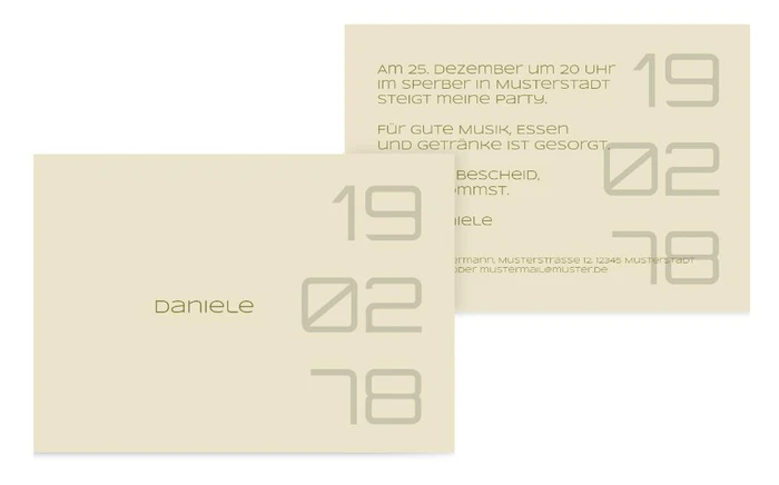 Geburtstagseinladung Datum