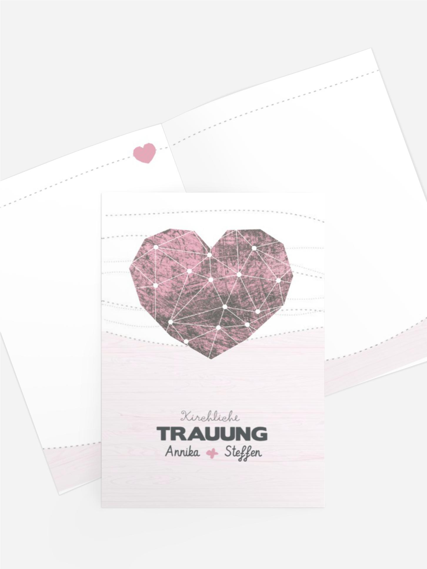 Kirchenheft Umschlag zur Hochzeit Sternenbild