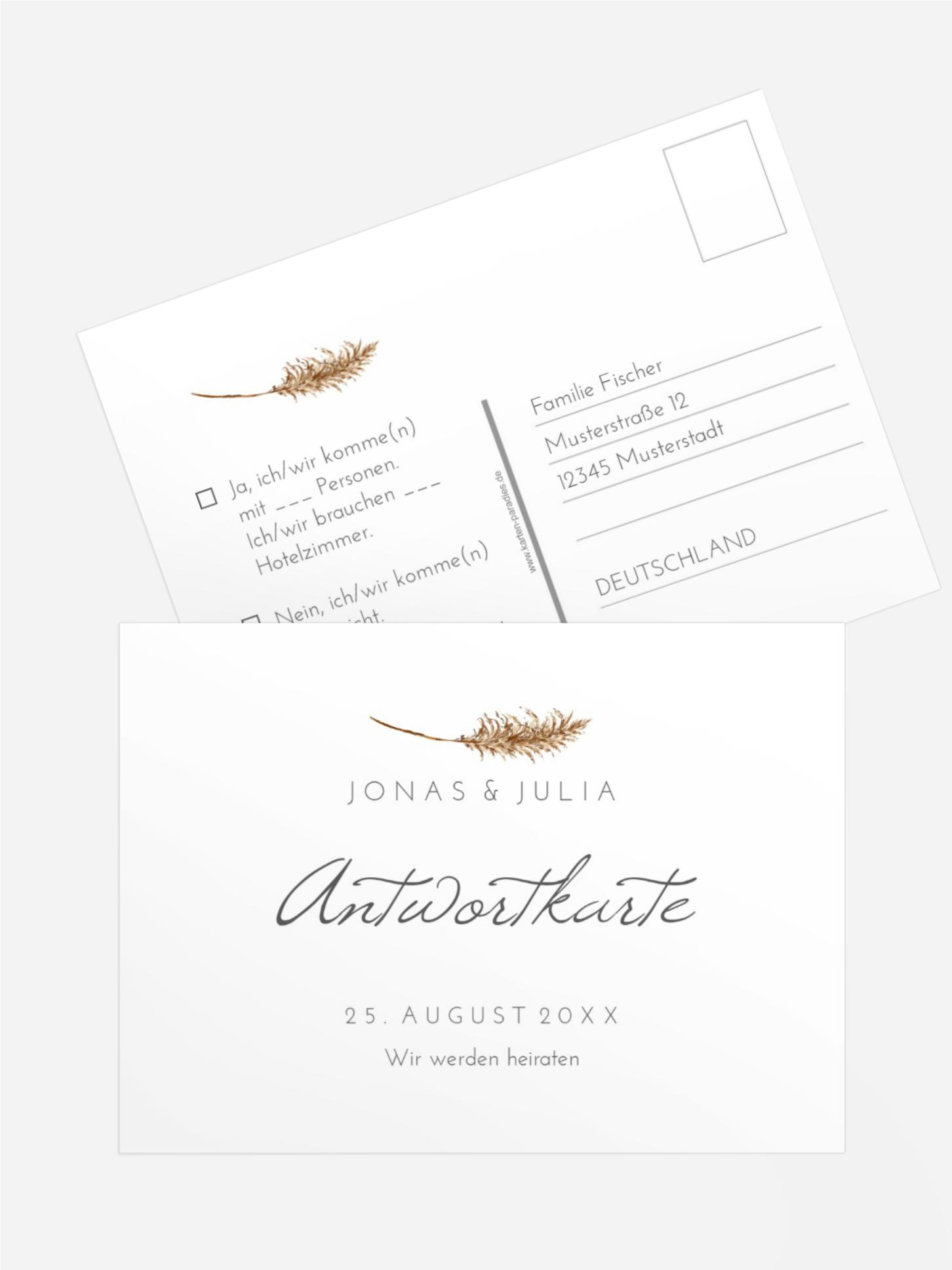 Antwortkarte Kornkreis Antwortkarte Kornkreis