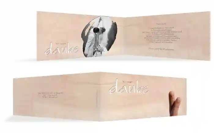 Dankeskarte Fingerpaar