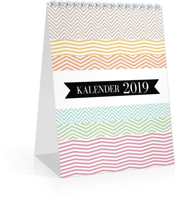 Wochen-Tischkalender Kunterbunt