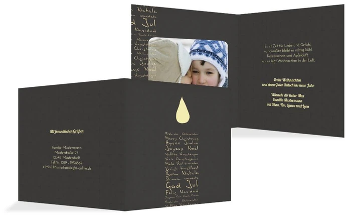 Weihnachts Grußkarte privat Schriftkerze Weihnachts Grußkarte privat Schriftkerze