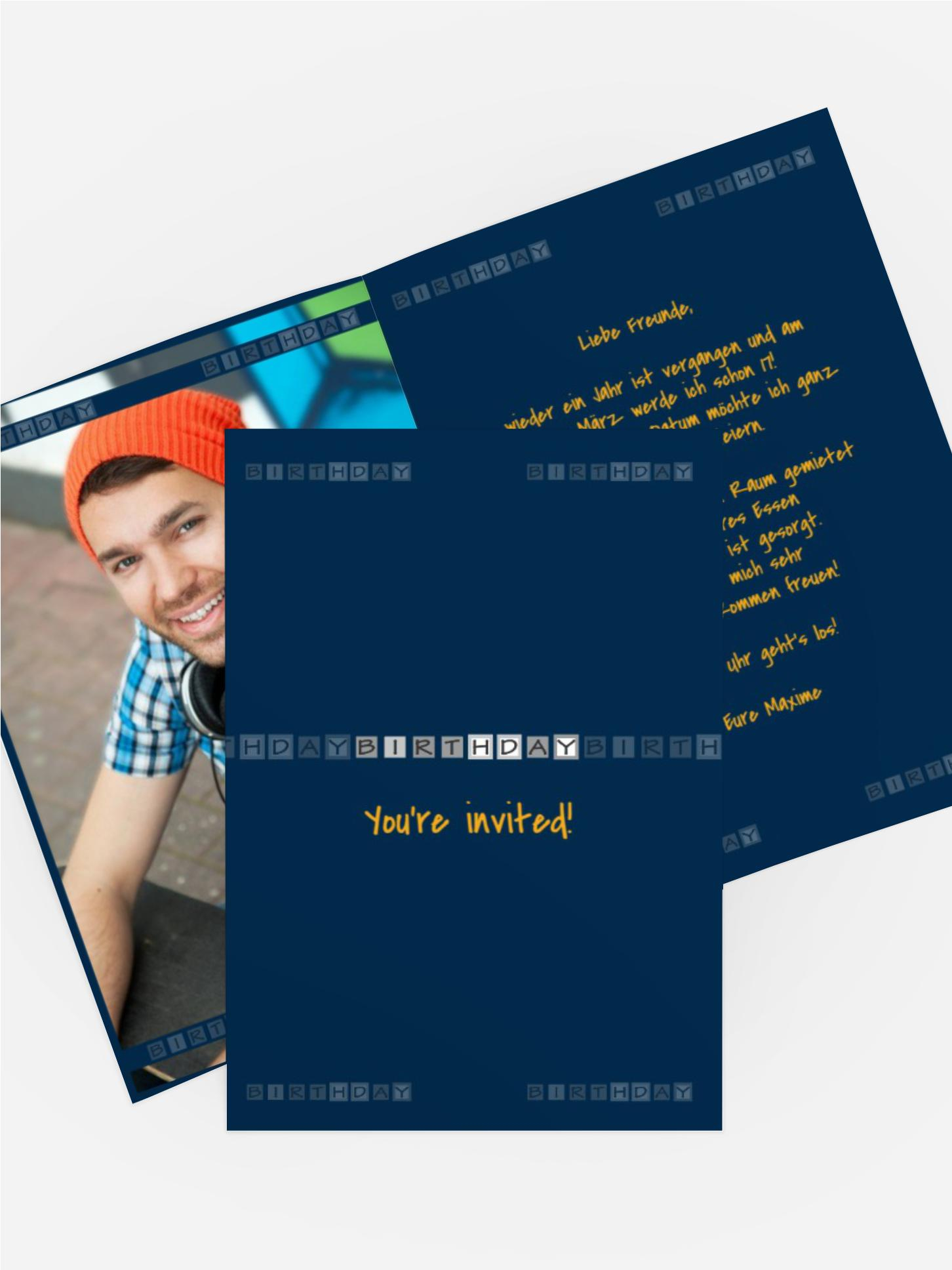 Geburtstagseinladung Birthday Boxes Foto