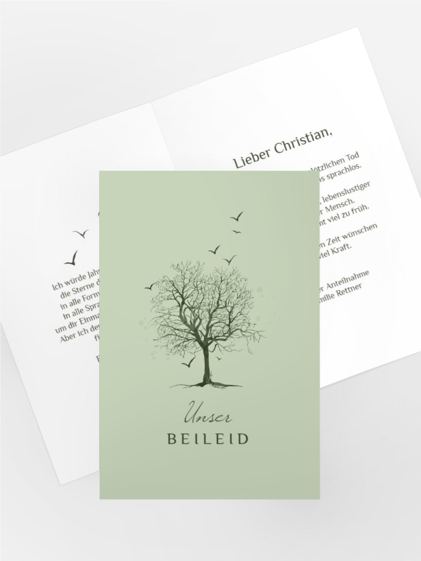 Kondolenzkarte Lebenskreis