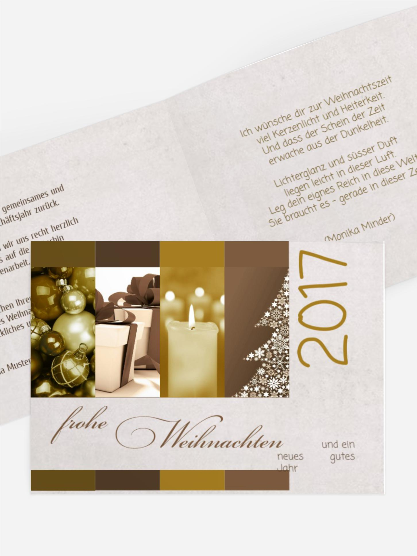 Weihnachtsgrußkarte Geschäftlich Farbklang