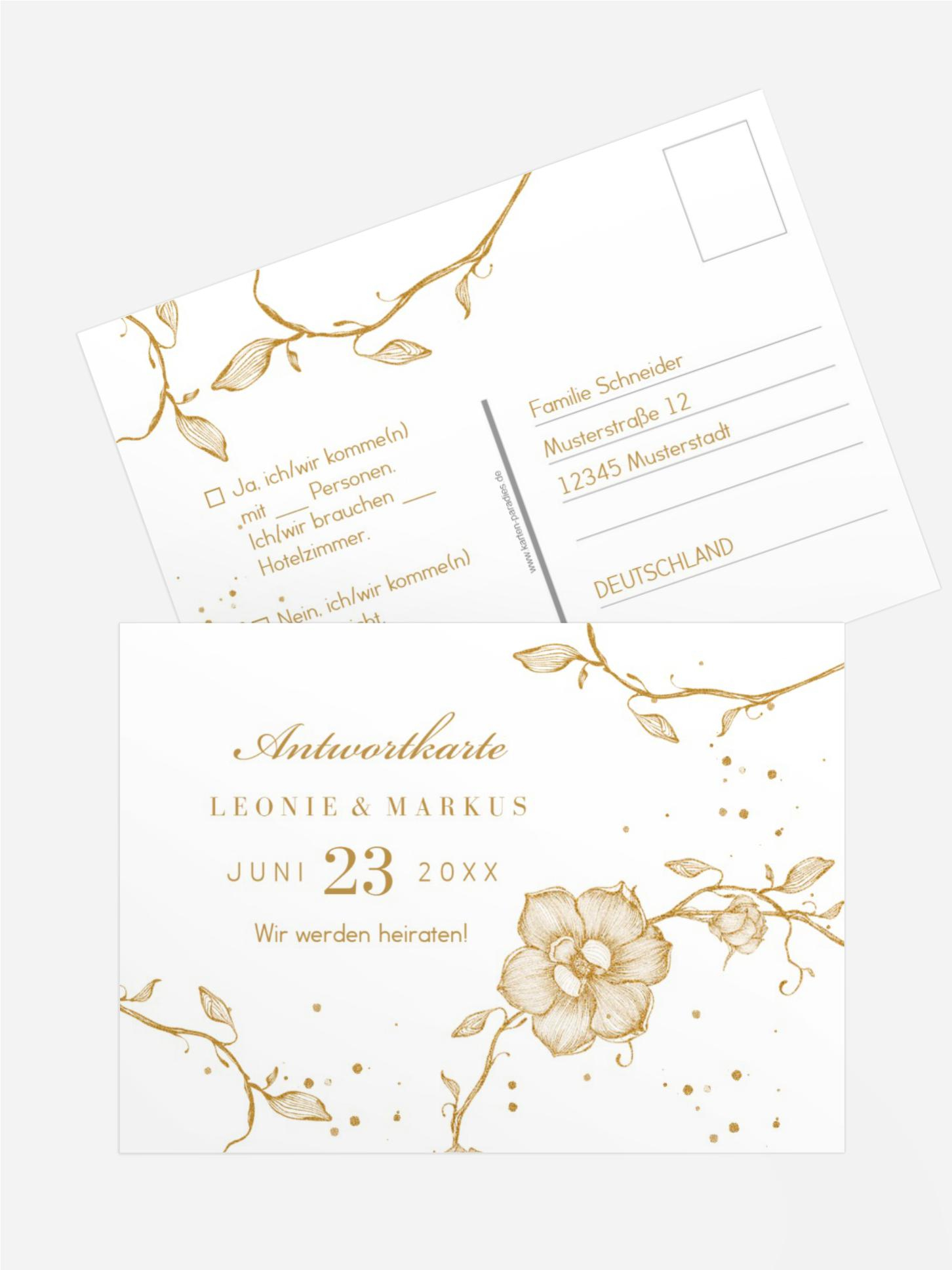 Antwortkarte Kranzgeflecht