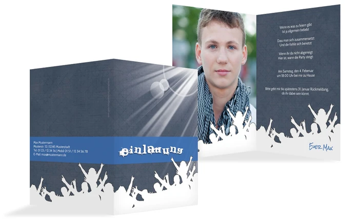 Geburtstagseinladung Partypeople Foto