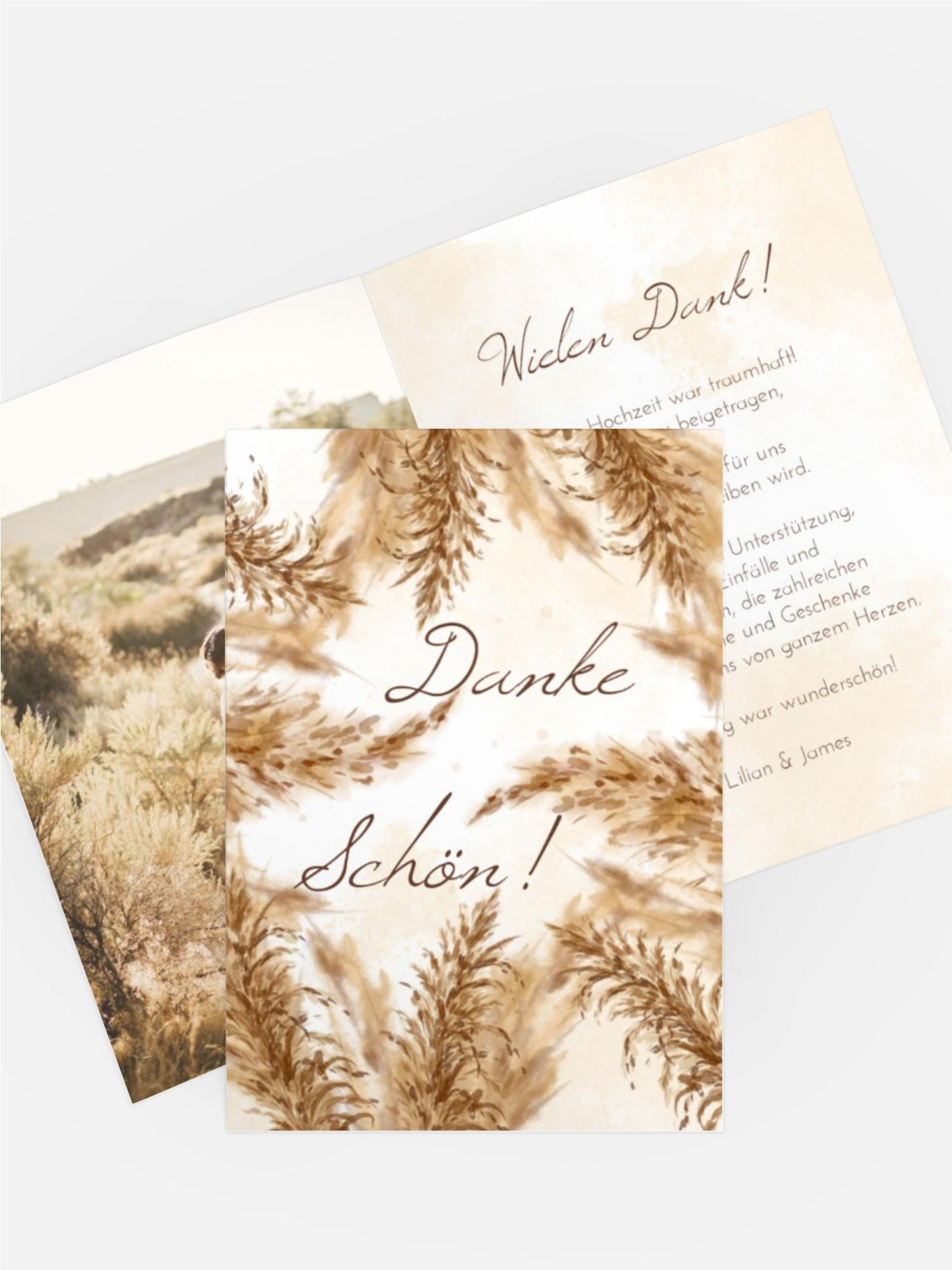 Dankeskarte Kornfeld