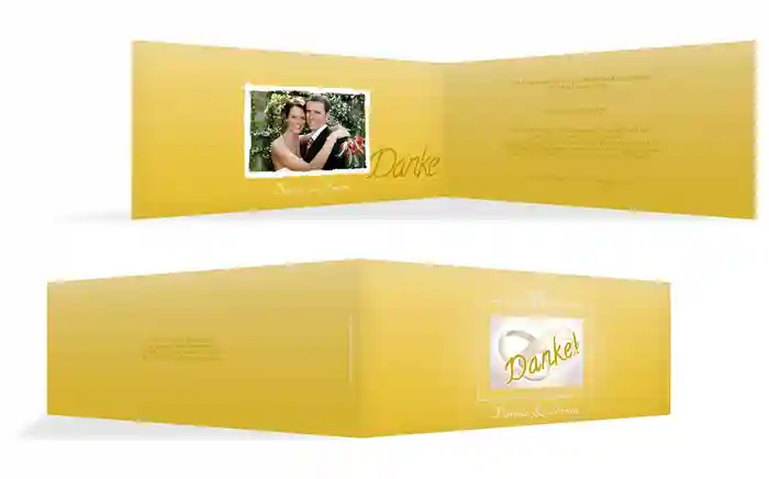 Dankeskarte DIN Ringetausch