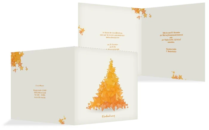 Weihnachts Einladungskarte geschäftlich Designerbaum Weihnachts Einladungskarte geschäftlich Designerbaum