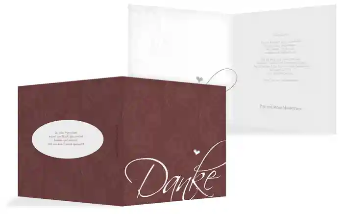 Dankeskarte Traumhochzeit 2