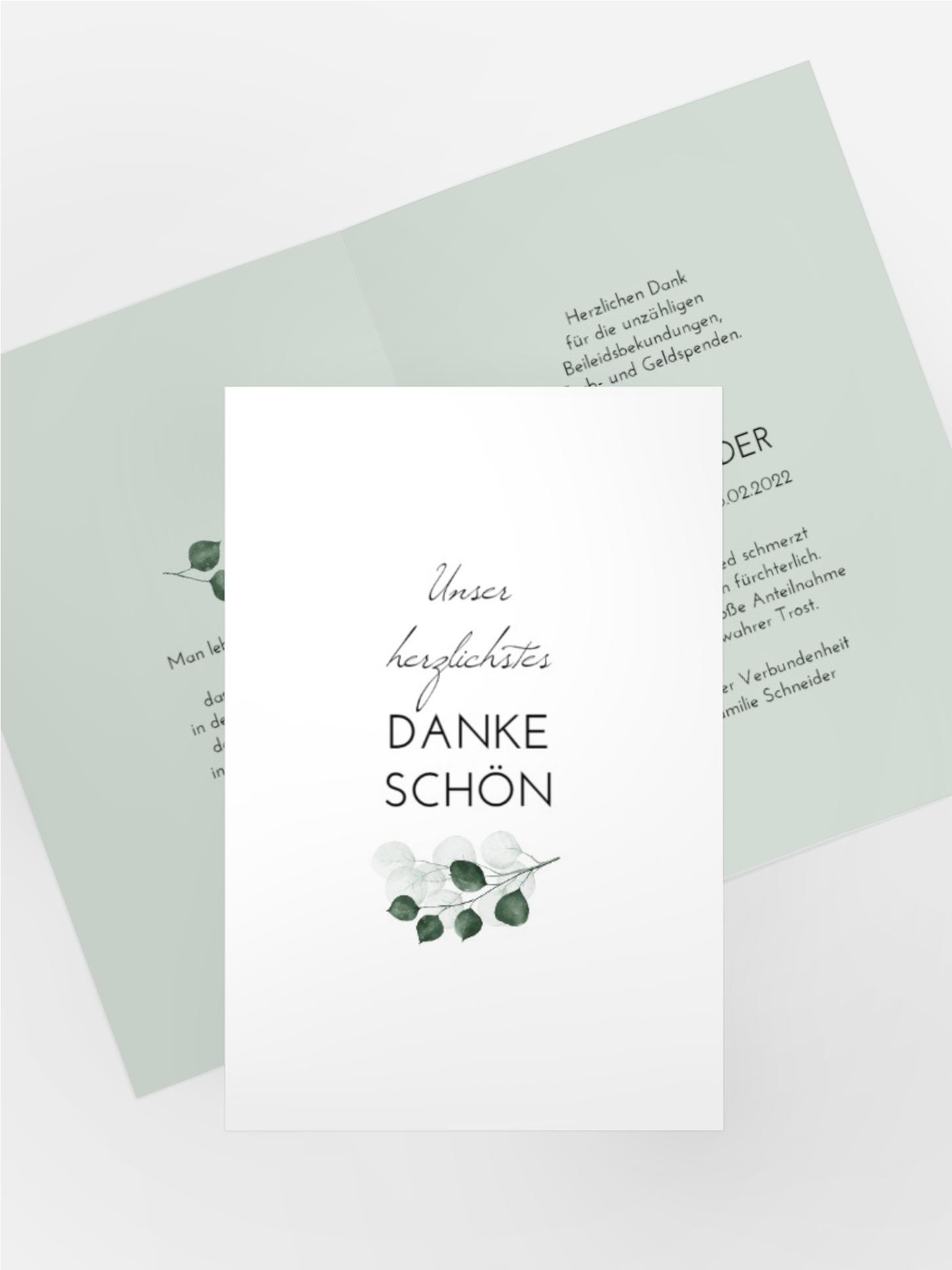 Danksagung Trauer Eukalyptus-Kranz