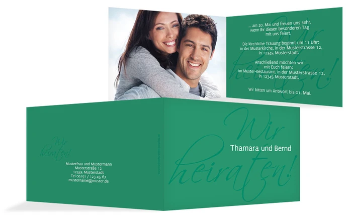 Einladungskarte Liebesbrief