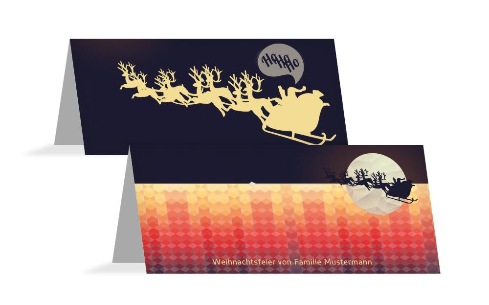 Weihnachtstischkarte Hohoho Weihnachtstischkarte Hohoho
